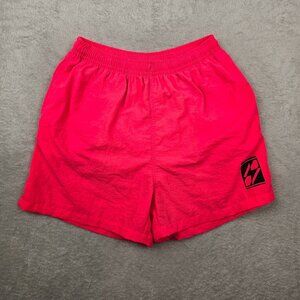 Neon Swim Suit Youth Medium Trunks Shorts Lined Safety Drawstring Bright Preppy